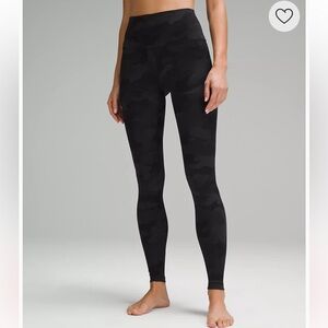 Lululemon Align full length - black camo - 6